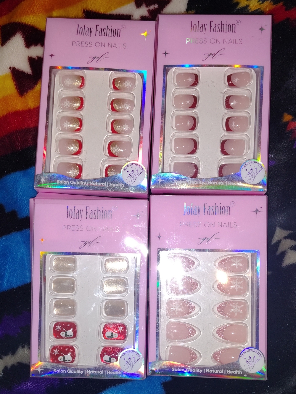 Pink Press-On Nails - Set of Salon-Quality Artificial Nails